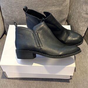 Sun + Stone Black Ankle Booties